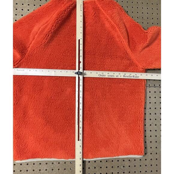 NWOT Todd Snyder Sherpa Pile Fleece Full Zip Jacket Orange Medium Men - Picture 6 of 8
